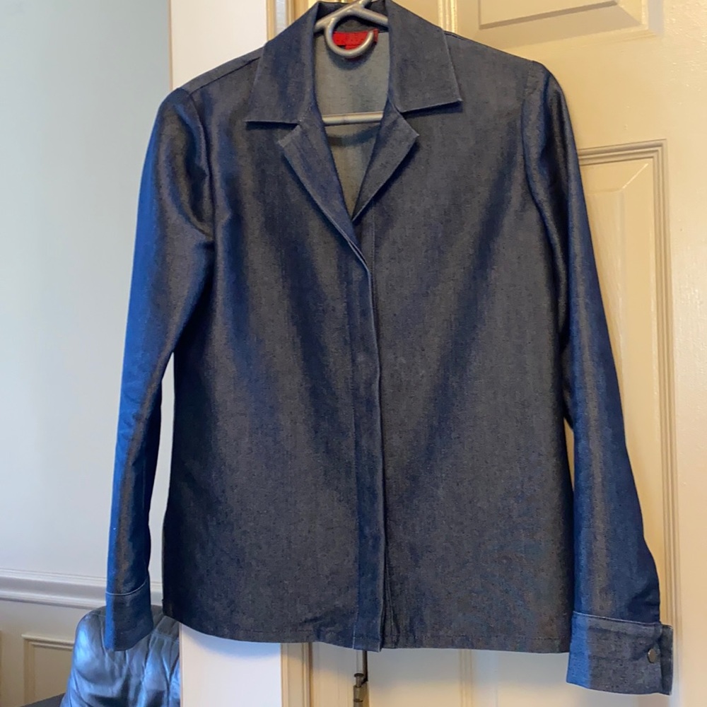 Soft silky denim jacket